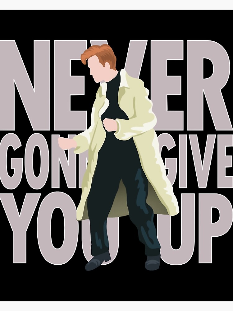 Rick Astley Never Gonna Give You Up Canvas Print For Sale By Robeercol Redbubble 4843