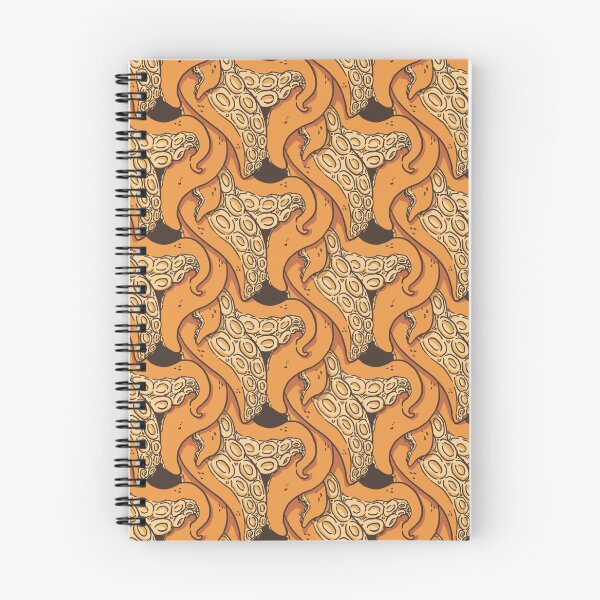 Item preview, Retro Orange Tentacles designed and sold by PatternsaPlenty.