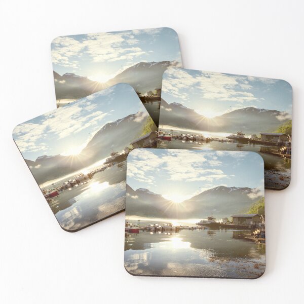 Item preview, Geirangerfjord and harbor in Geiranger town, Norway designed and sold by Mikołaj Niemczewski.