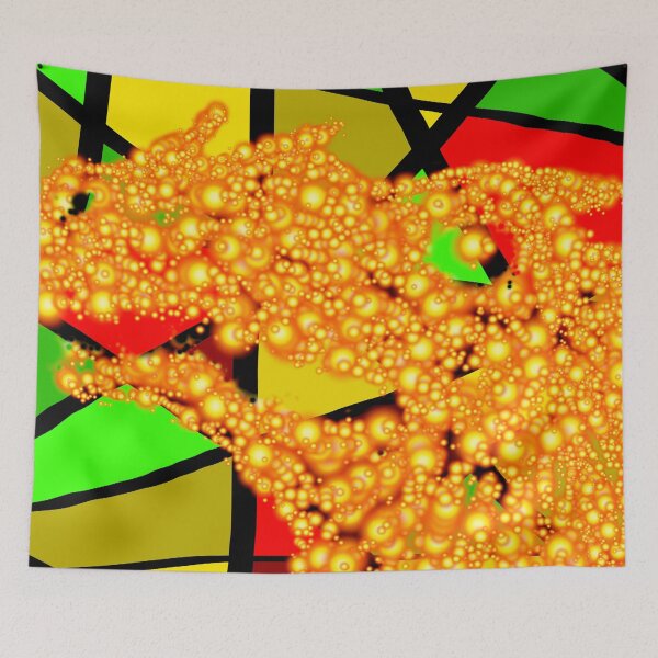 Item preview, Mosaic Pattern With Abstract Sea Dragon Head Artwork37 D1 Production designed and sold by SelfUpgrade.