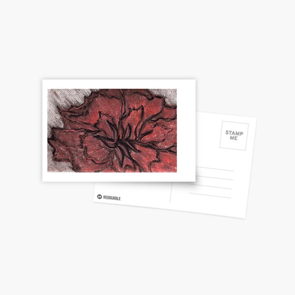 ROSE IN CHALK Postcard