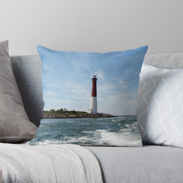 Barnegat Lighthouse - Ship Bottom, NJ Throw Pillow
