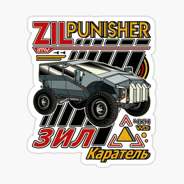 "ZIL Karatel Punisher Armoured Vehicle" Sticker for Sale by Joshirosung