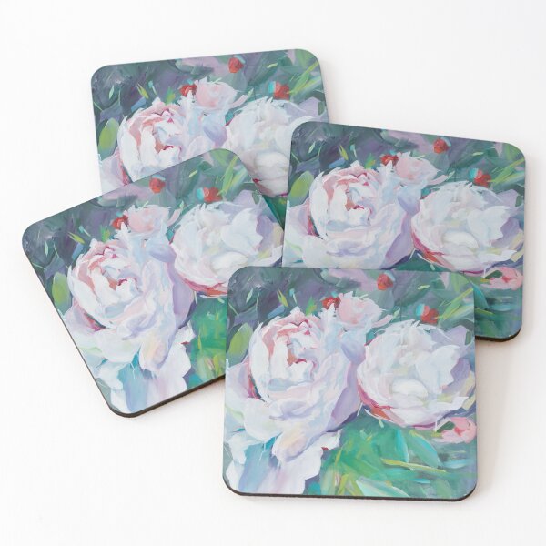 Item preview, White peonies designed and sold by ilzedesign.