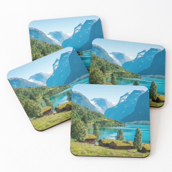 Item preview, Landscape of Norway with lake and mountains designed and sold by Mikołaj Niemczewski.