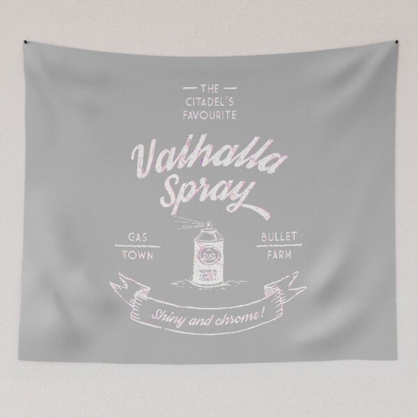 Item preview, Vintage Retro Valhalla Spray white artwork designed and sold by CarlosSchluter.
