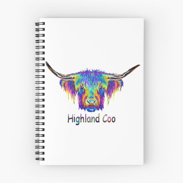 Item preview, Rainbow Highland Coo designed and sold by glenshee.