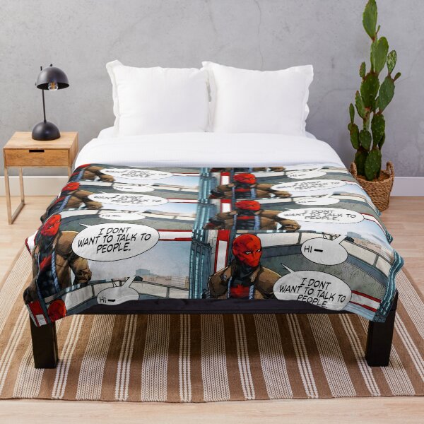 Red Hood - I Don't Want to Talk to People Throw Blanket