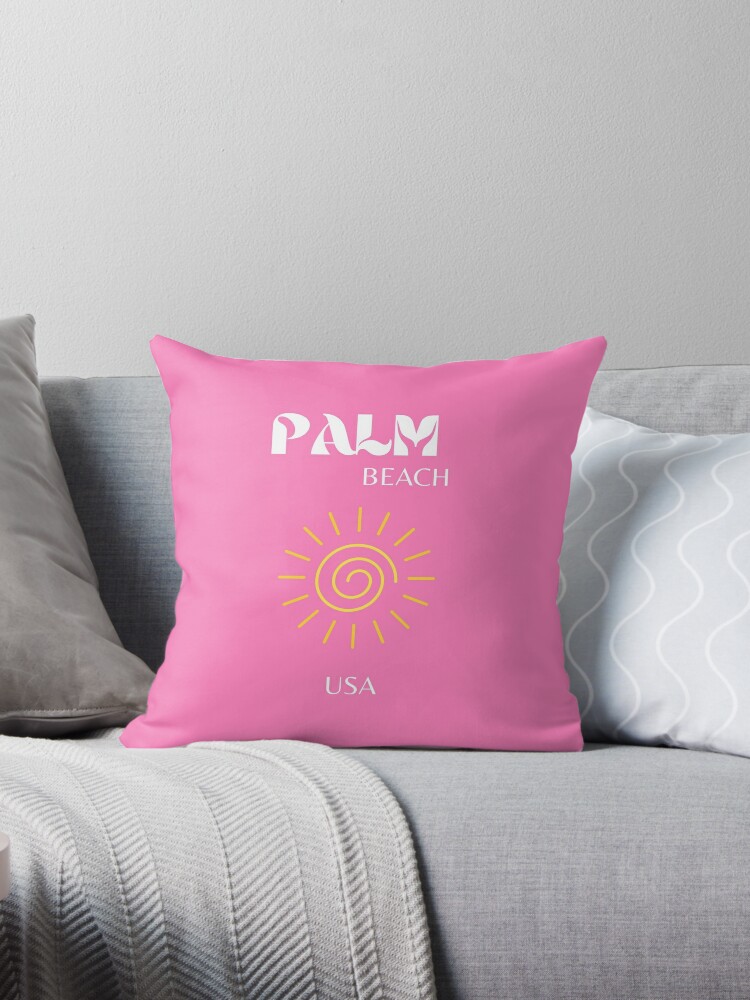 Palm Beach, Preppy, Pink Water Bottle