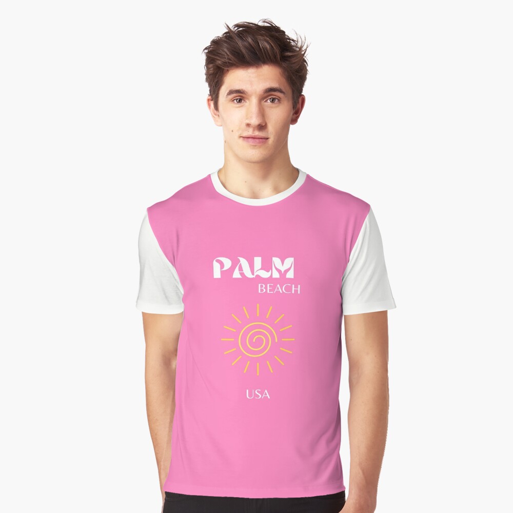 Black Palm Angels T-shirt Logo Palm Beach Size 2XL