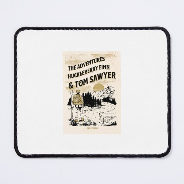 Item preview, The Adventures Of Huckleberry Finn And Tom Sawyer - Mark Twain Book Cover Art  designed and sold by Suyogsonar25.