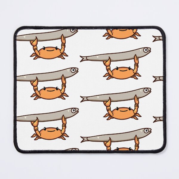 Item preview, Crab holding fish meme designed and sold by Belloween.
