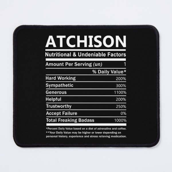 Item preview, Atchison Name T Shirt - Atchison Nutritional And Undeniable Factors Gift Item Tee designed and sold by aaronmaxi6.