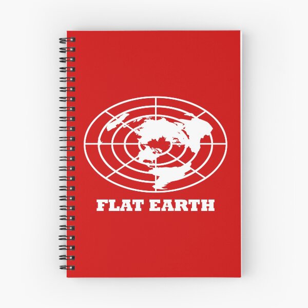 Item preview, Flat Earth (White/Dk Red) designed and sold by kirbeekatz.