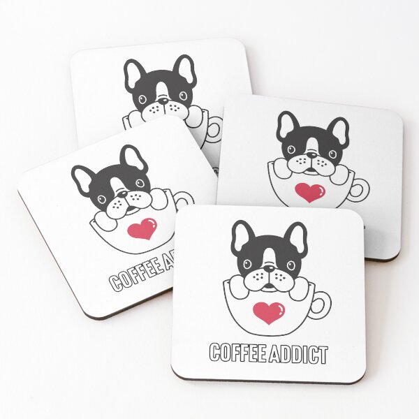 Item preview, Coffee addict dog designed and sold by Larrix.