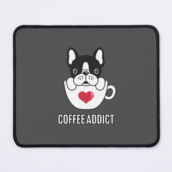 Item preview, Coffee addict dog designed and sold by Larrix.