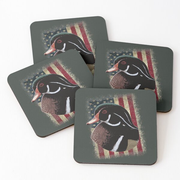 Item preview, Wood Duck American Flag Design for Patriotic Duck Hunters designed and sold by LifeCrush.