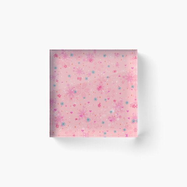 Item preview, pink floral print designed and sold by fanny offre.