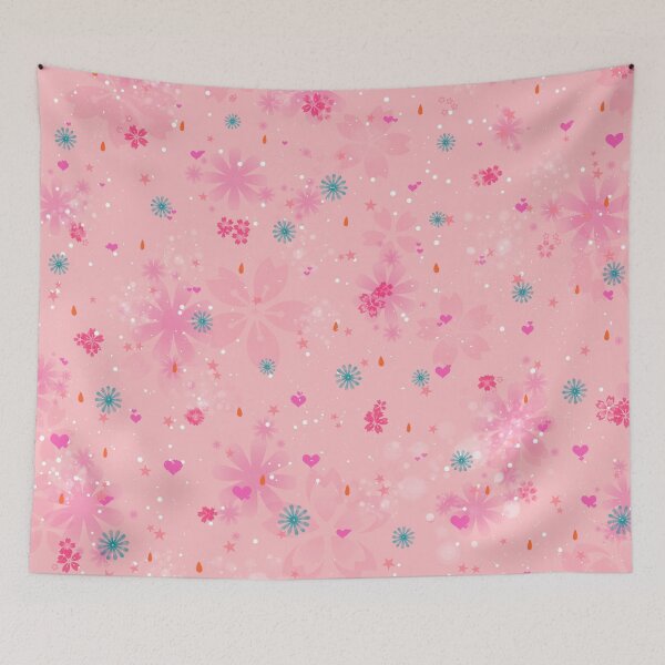 Item preview, pink floral print designed and sold by fanny offre.