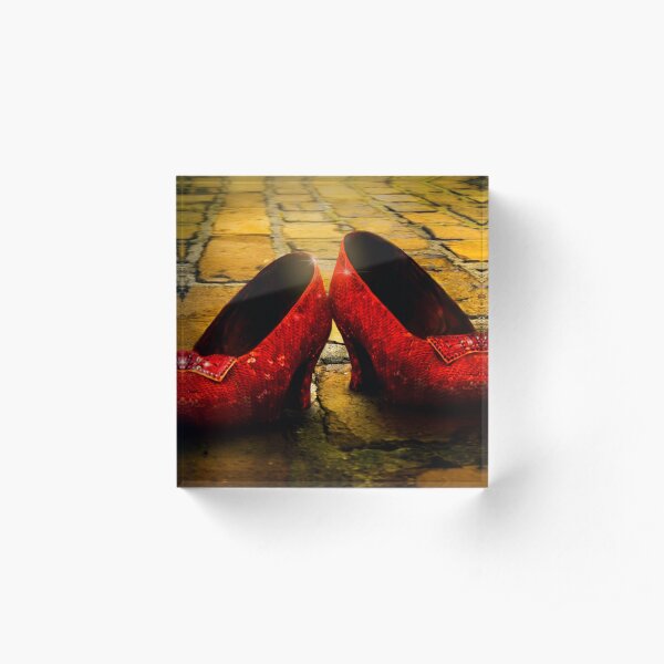 Good Bye , Yellow Brick Road Acrylic Block