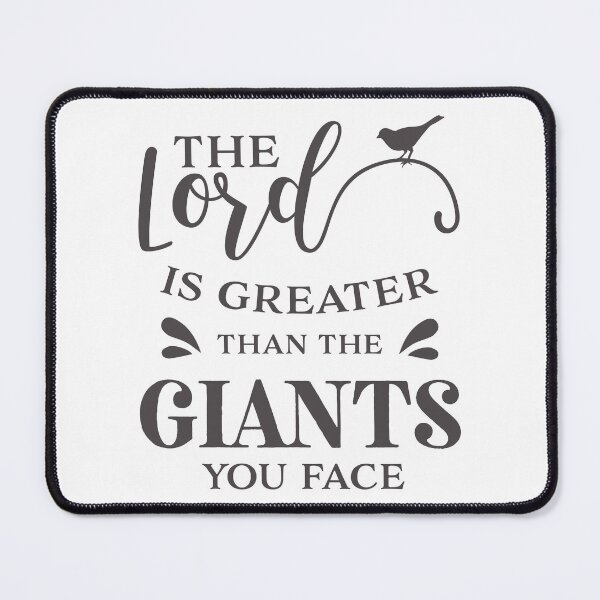 Item preview, Christian Design - The Lord is Greater than the Giants You Face designed and sold by simplydesignart.