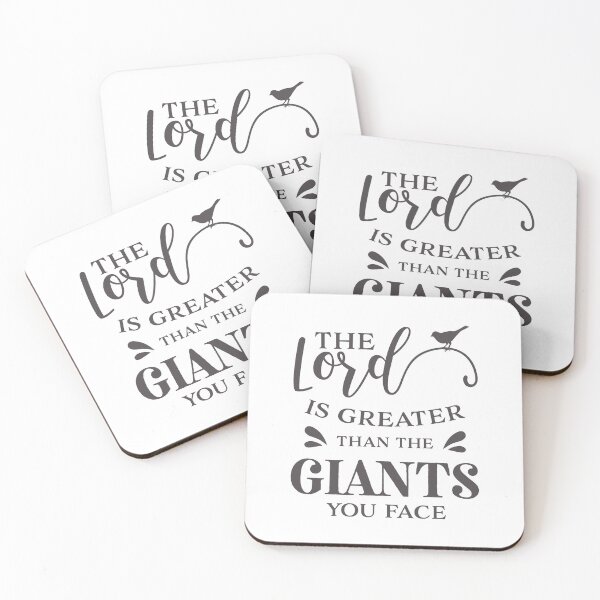 Item preview, Christian Design - The Lord is Greater than the Giants You Face designed and sold by simplydesignart.