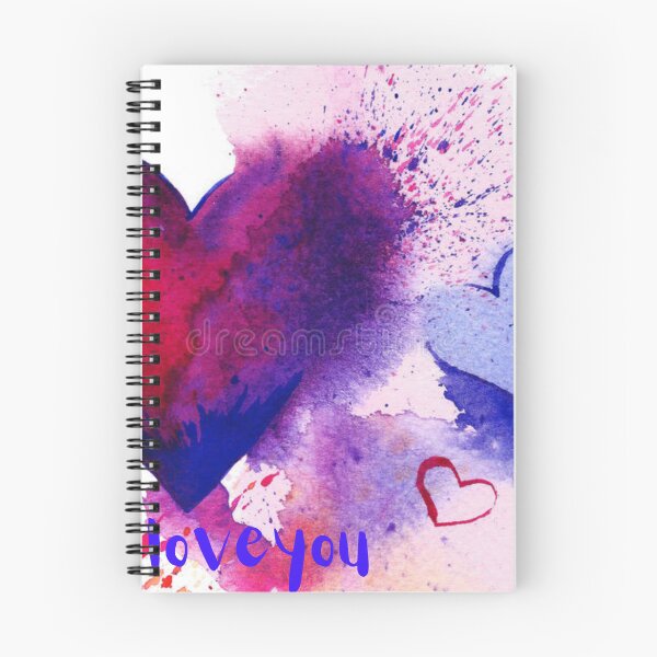Item preview, Water colour heart print design for lover designed and sold by Mohd wasim.