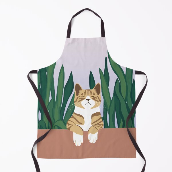 Item preview, Cat Hanging Over Garden Ledge designed and sold by zykydesigns.