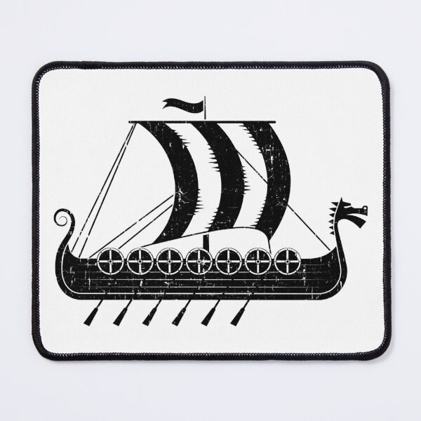 Item preview, Viking Long Ship Drakkar Scandinavia Iceland Valhalla designed and sold by funnytshirtemp.