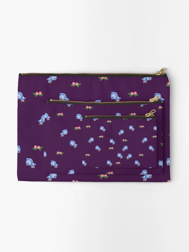 Thumbnail 2 of 4, Zipper Pouch, Bluebird Pattern designed and sold by SquibbleDesign.
