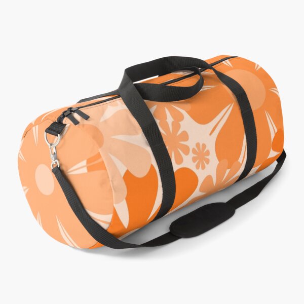 Item preview, Retro 60s 70s Flowers - Vintage Style Floral Pattern Orange designed and sold by kierkegaard.