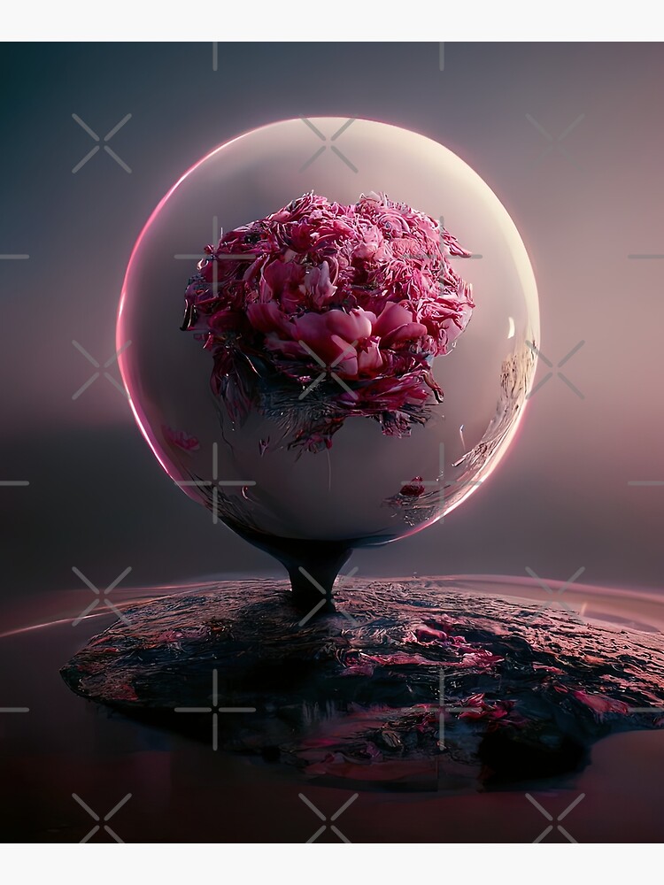 Cosmic Flower Alien Sci-Fi Space Planet by AVisionInPink