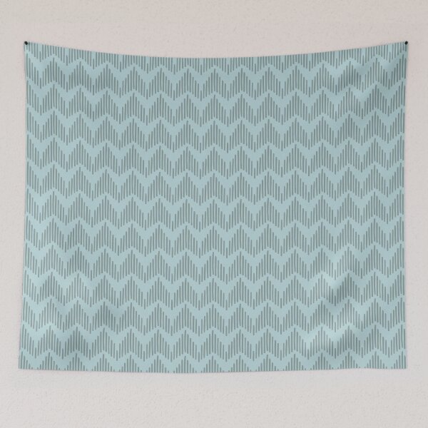 Item preview, Abstract Chevron Vintage Blue on Fresco designed and sold by NolkDesign.