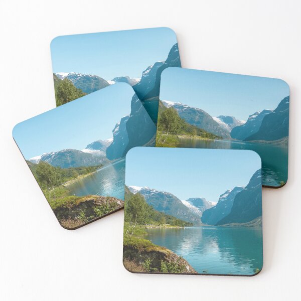 Item preview, Norwegian landscape with lake and mountains in the summer designed and sold by Mikołaj Niemczewski.