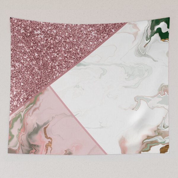 Item preview, pink and beige glitter luxury marble pattern designed and sold by Beeroclock.