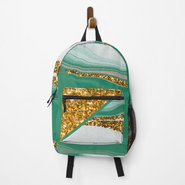Item preview, green and gold glitter luxury marble pattern designed and sold by Beeroclock.