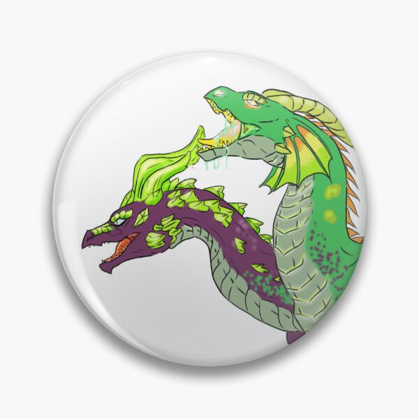 Item preview, Two headed green and purple hydra designed and sold by Furiarossa.
