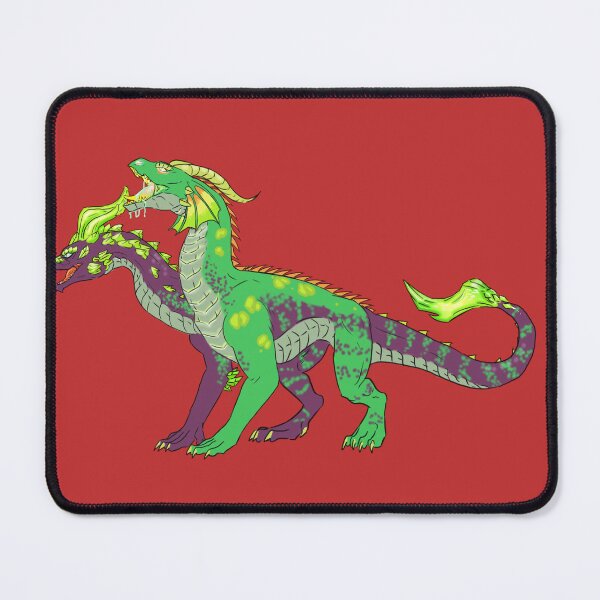 Item preview, Two headed green and purple hydra designed and sold by Furiarossa.