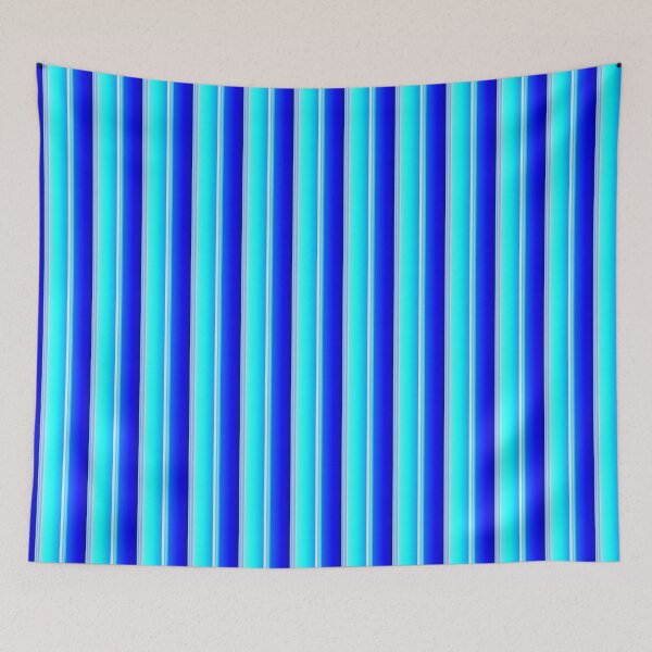 Item preview, Blue aesthetic color palette stripes | shades of blue striped designed and sold by lausn.