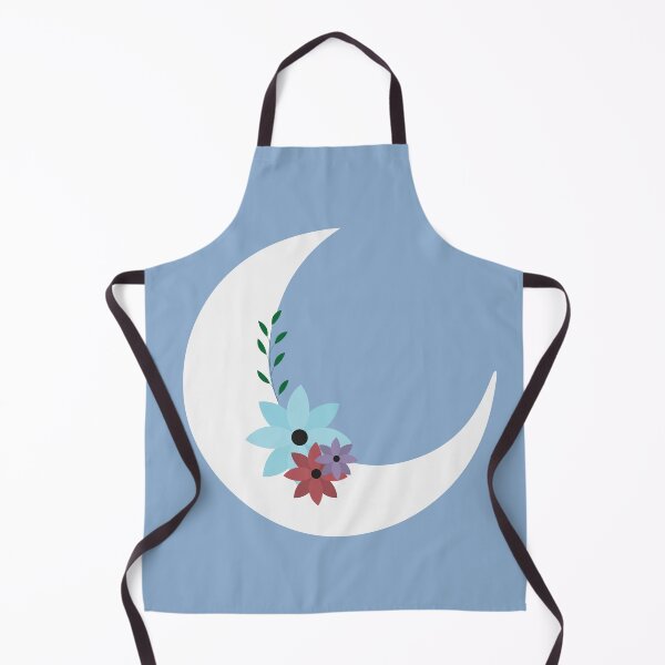 Item preview, Crescent moon and flowers designed and sold by DriftDigitalArt.