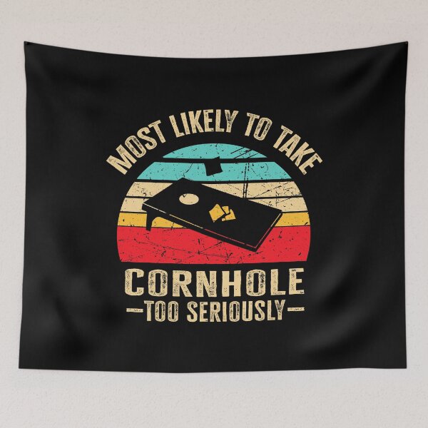Item preview, Most Likely To Take Cornhole Too Seriously retro vintage designed and sold by AdelDa19.
