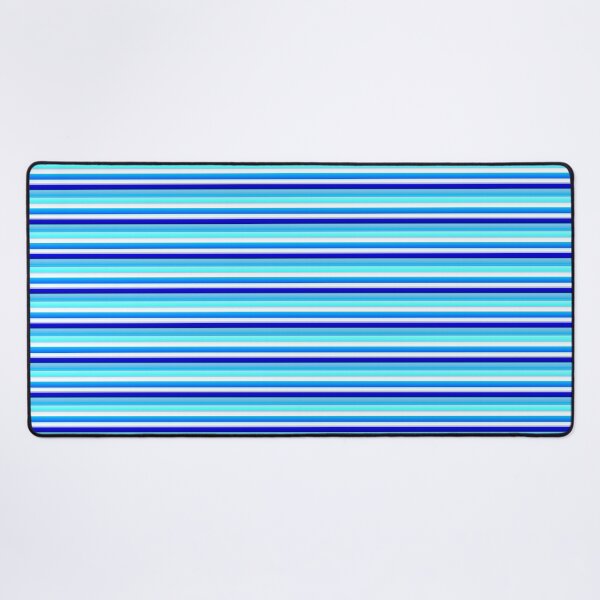 Item preview, artistic blue and white horizontal stripes |  artistic blue striped designed and sold by lausn.