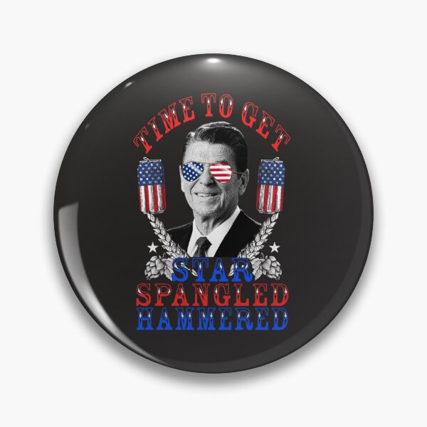 Aperçu de l'œuvre Il est temps d'obtenir Star Spangled Hammered 4 juillet Reagan Gear E créée et vendue par dosierg.