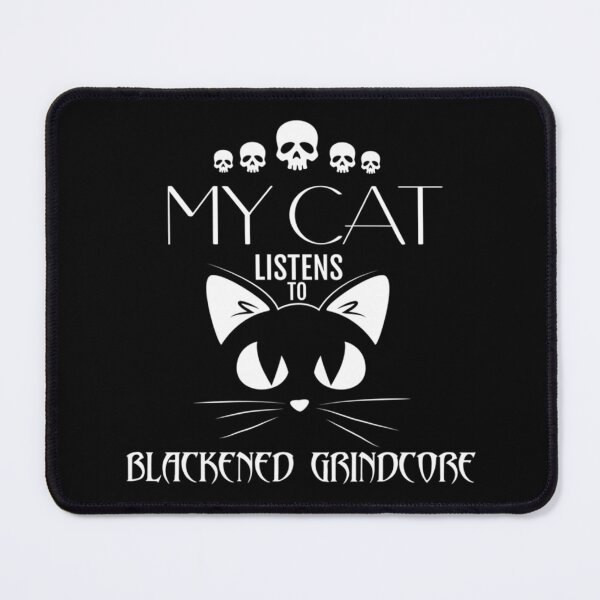 Item preview, My Cat Listens To Blackened Grindcore Pullover Hoodie designed and sold by allysonhat.