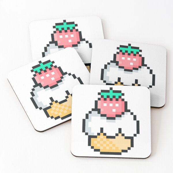 Item preview, Pixel Strawberry Cake designed and sold by Livshpie.