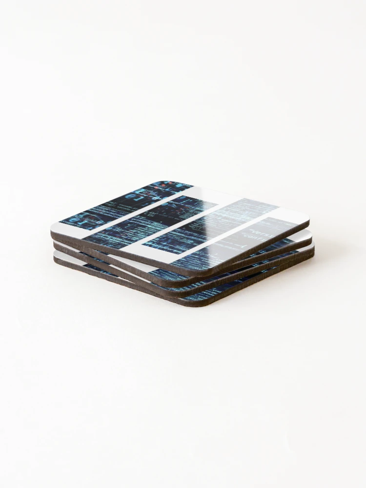 Thumbnail 4 of 5, Coasters (Set of 4), Binary Code, coder, Software developer and web developer designed and sold by SLSandaruwan.