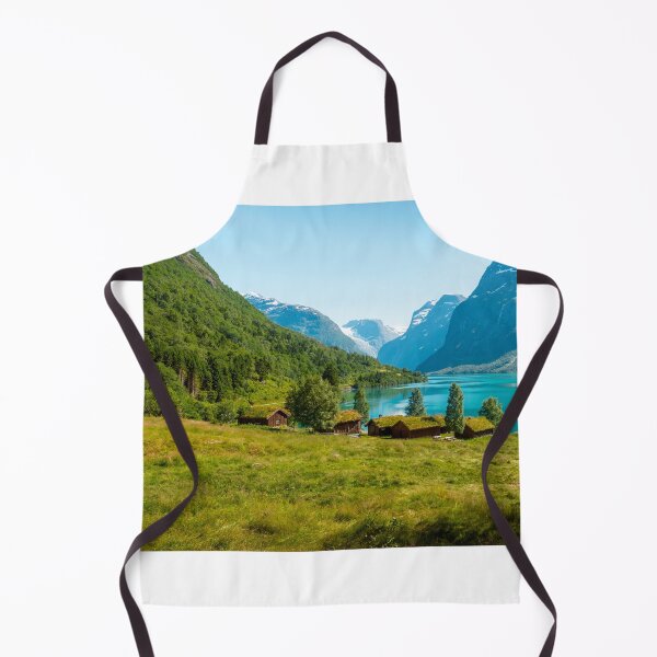 Item preview, Norwegian landscape with lake and mountains in the summer designed and sold by Mikołaj Niemczewski.