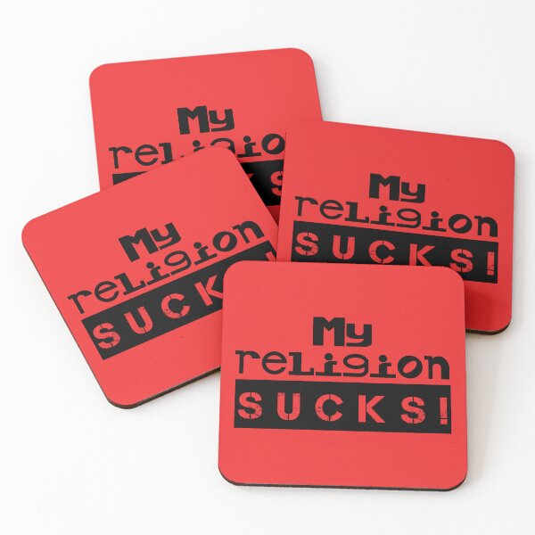 Item preview, My religion sucks! (black) designed and sold by SolidEarthArt.