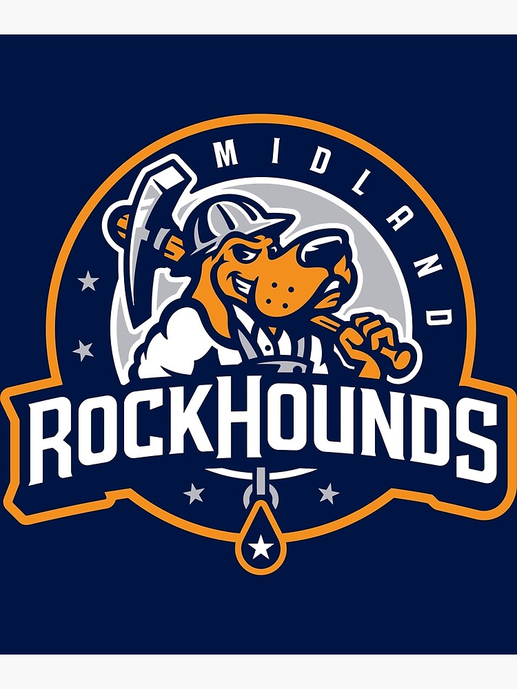 "The Midland Rock Hounds Logo" Poster for Sale by pixsuperstar Redbubble