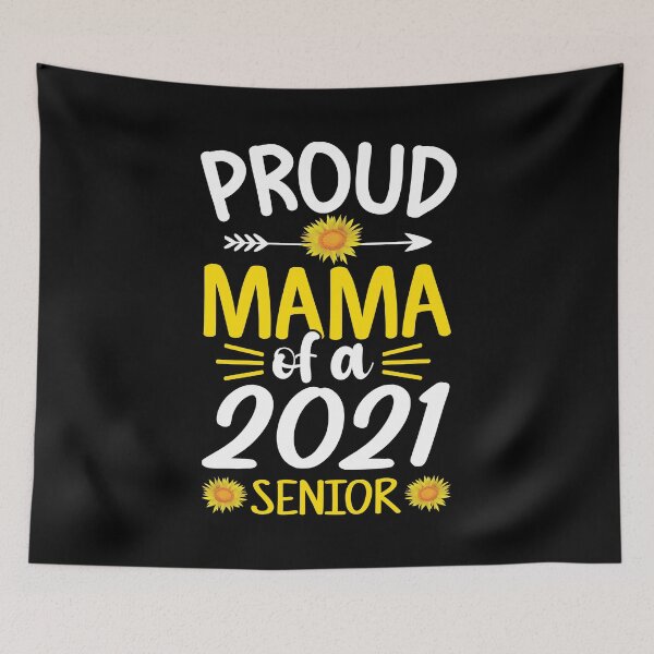 Artikelvorschau, Stolze Mutter eines 2021 Senior Graduates Funny Mothers Day entworfen und verkauft von haselshirt.